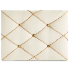 Fabric Bulletin Board &ndash; Photo Display Board for Walls, Office, Bedroom, Kitchen (16x12in) Brown