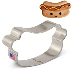 Ann Clark Hot Dog Cookie Cutter 4" x 2"