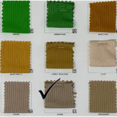 1 Yard 4x2 Rib Knit Solid Fabric &ndash; Soft Lightweight Brushed Stretch Fabric for Apparel, 58&ndash;60 Inches Width Khaki