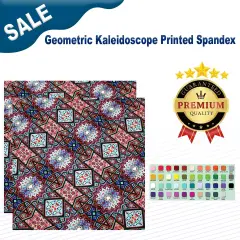 Geometric Kaleidoscope Printed Spandex