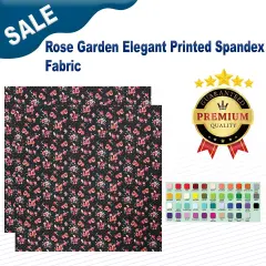 Rose Garden Elegant Printed Spandex Fabric