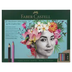 Faber-Castell Polychromos & Pitt Graphic Matte Gift Set - Assorted Colors, Set of 23