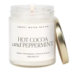 HOT COCOA AND PEPPERMINT SOY CANDLE