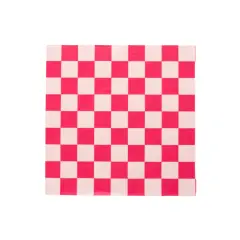 HAUTE PINK SIGNATURE CHECKER LARGE NAPKINS