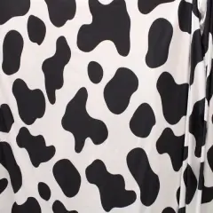 1 Yard Large Cow Pattern Spandex Material with Four Way Stretch for Leggings Swimwear Dancewear 58/60 Inch Width