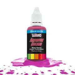 Hot Pink, Opaque Acrylic Airbrush Paint, 1 oz.