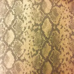 1 Yard Matte Faux Python Snake Skin Vinyl Fabric For Upholstery 54 Inch Wide Beige