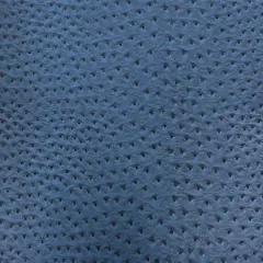 1 Yard Faux Leather Vinyl Fabric Ostrich Texture Upholstery Handbags Wallets 54" Width Cobalt Blue