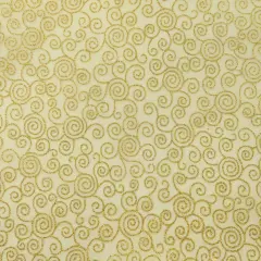 1 Yard Tricot with Gold Swirl Gold Tulle Fabric, 58/60&Prime; Wide 100% Nylon