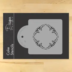 Royal Damask Cake Stencil Tier #1 | C710 by Designer Stencils | Cake Decorating Tools |