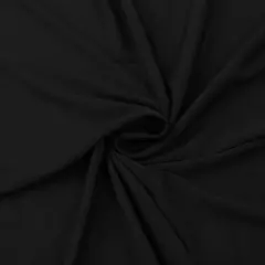 1 Yard Rayon Spandex Jersey Knit Fabric for T Shirts Dresses Pajamas Loungewear and Activewear 58/60" Width Spandex Black