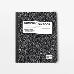 Black Marble Composition Notebook, College-Ruled &ndash; 48 Ct
