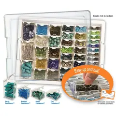 Elizabeth Ward Bead Storage Solutions Tray Bundle w/Assorted Containers