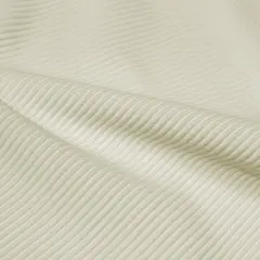 Ribbed Spandex Fabric Ivory