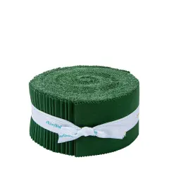 Confetti Cotton 2.5" Strip Roll (Jelly Roll / Rolie Polie) in Christmas Green byfor Riley Blake (RP-120-CHRISTMAS-40)