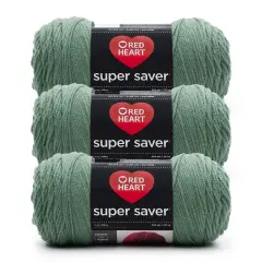 Red Heart Super Saver Yarn 24 Pack-Light Sage