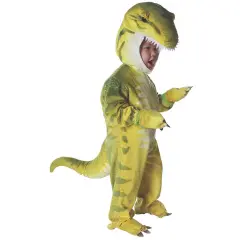 Adorable Toddler T-Rex Costume with Hood and Mitts, Perfect for Themed Parties