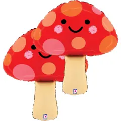 Betallic&reg; 23 Inch Mushroom Foil Mylar Balloon
