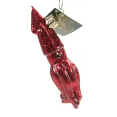Old World Christmas 1.25 In Red Squid Tree Ornament , Ocean Unknown