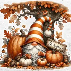 14x14 inch - 5D Gnome Diamond Painting Kits for Adults