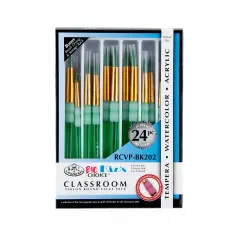 RCVP-BK202 | Big Kid's Choice&trade; 24pc Taklon Round Brush Classroom Value Pack