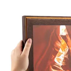 ArtToFrames 8x20 Inch Picture Frame, This 1.25 Inch Custom Wood Poster Frame is Available in Multiple Colors, Great for Your Art or Photos - Comes with Regular Glass and Corrugated Backing (A74EI)