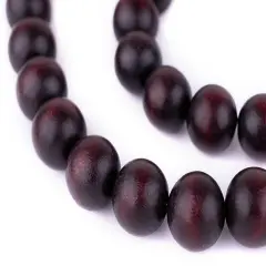 The Bead Chest Natural 18mm Wooden Beads in Brown - Dark for Jewelry Making &ndash; Round Loose Wood Spacer Beads I Approximately 24 Beads