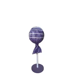 Purple Lollipop Over Sized Statue