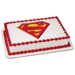 Superman Power Up PhotoCake&reg; Edible Cake Topper Icing Image for 1/4 Sheet cake or larger