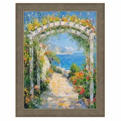 Aged Silver Ornate Shadow Box Picture Frame 28x28 frame