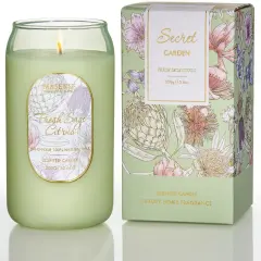 Aromatherapy Green Soy Scented Candle - Fresh Sage Citrus Scent, 10.6 oz, 60-Hour Burn,Clean Stress Relief Candles Gift for Birthday,Valentine's Day,Mother Day