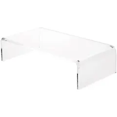Plymor Clear Acrylic Rectangular Display Riser, 2" H x 8" W x 4" D (1/4" thick)