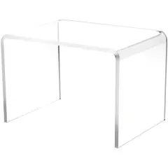 Plymor Clear Acrylic Rectangular Display Riser, 4" H x 6" W x 4" D (3/16" thick)