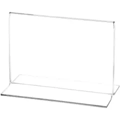 Plymor Clear Acrylic Sign Display / Literature Holder (Bottom-Load), 6" W x 4" H