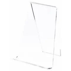 Plymor Clear Acrylic Book Easel with 1.125" Flat Ledge, 6" W x 5" D x 7.25" H