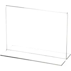 Plymor Clear Acrylic Sign Display / Literature Holder (Bottom-Load), 7" W x 5" H