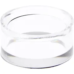 Plymor Clear Acrylic Egg, Marble, Ball or Sphere Display Holder Stand, 0.5" H x 1" W