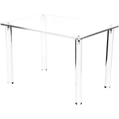 Plymor Clear Acrylic Rectangular 4-Leg Display Riser, 8" H x 12" W x 8" D