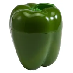 Hutzler Pepper Saver Keeper Storage Container - Keeps Fresh Longer Green