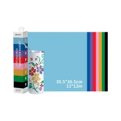 Craft Express 8 Pack 12" x 12" Solid Color Assorted Sublimation Transfer Sheets Multi Color Transfer