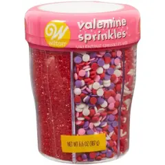 PWilton 6 Cell Happy Valentine's Day Sprinkles Mix 6.6 oz.