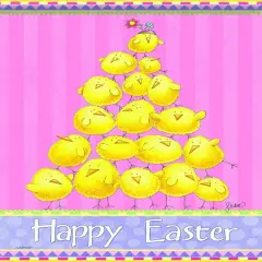 Easter Just Chicky Garden Flag 2 Sided