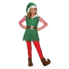Santa's Helper Girl's Elf Costume