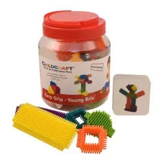 Childcraft Young Manipulative Brix, Assorted Colors, Set of 18