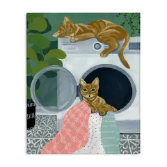 Stupell Industries Cuddling Laundry Cats Canvas Wall Art Design by Yvette St. Amant