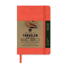 PTL-016152 Series | Traveler Pocket Journal - Ruled Grapefruit