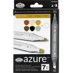 RM-909RST | Azure&trade; 7pc Rustic Color Marker Set
