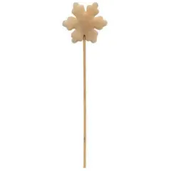 Vintage Felt Snowflake Pick on Stick for Christmas Arrangements