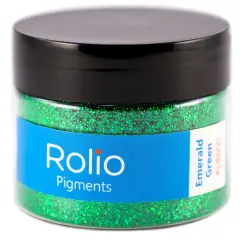 Rolio - 1 Jar Vibrant Holographic Glitter (Emerald Green) - 1 oz