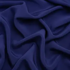 1 Yard Estate Blue Silk 4 Ply Crepe Fabric Premium Collection , 44 Inches Width